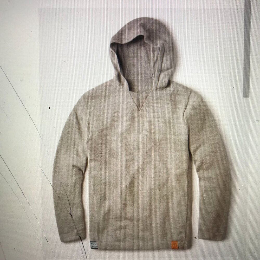 PAKA Brand Alpaca Sweater Hoodie Youth 10 Boy Gray Pullover Knit Peru